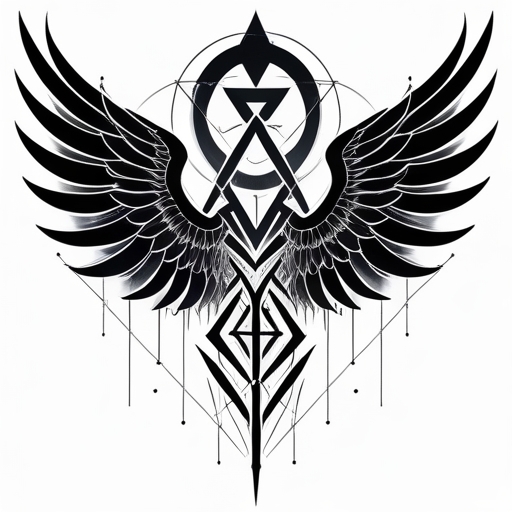 Crimson Flame’s Wings of Eternity Tattoo idea