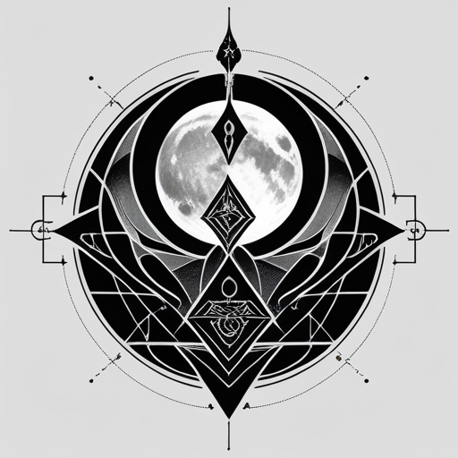 Soul’s Silent Flame of the Moon Tattoo idea