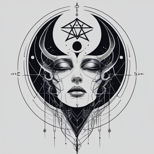 Moon’s Embrace Tattoo idea