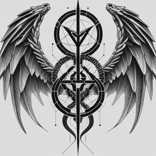 Silver Wings of the Serpent Tattoo idea