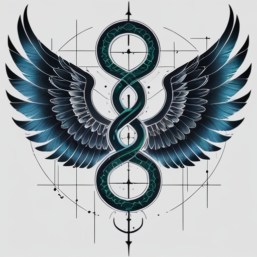 Sacred Wings of the Eternal Serpent Tattoo idea