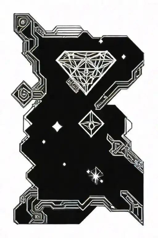 Cosmic Raygun Stars Diamond Shape