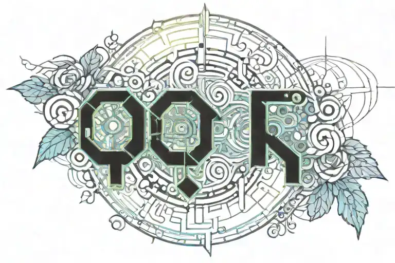 Hidden Letter R And S Music Flowers Wrapped Arms Around Herself