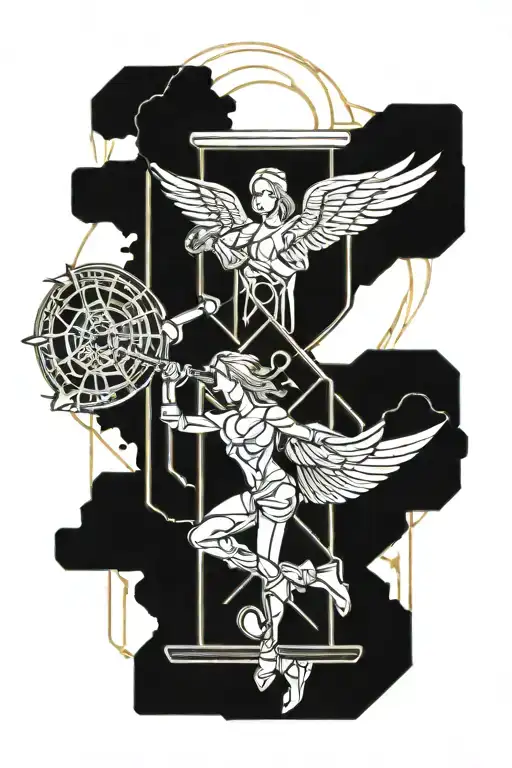 Angel Hourglass Sagittarius Time Journey Mysterious Lotus Gamer Impulsive