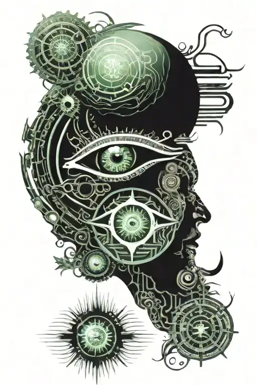 Alien And Shiva Third Eye With Nature