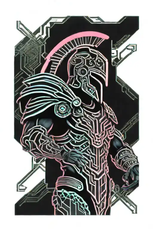 Spartan Warrior Facing Forward