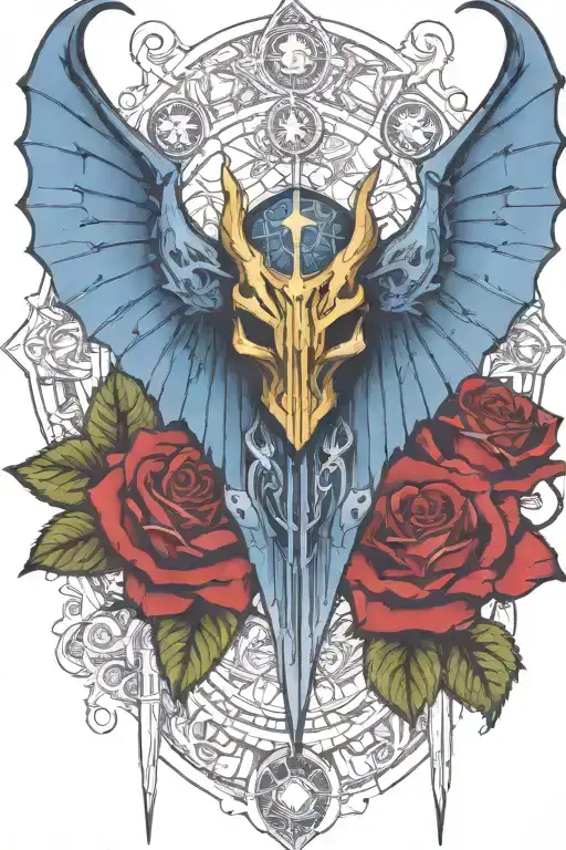 Warhammer 40K Night Lords Bat Wings And Roses With Briars
