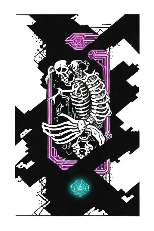 A Forearm Sleeve That Is A Skeleton Rib Cage