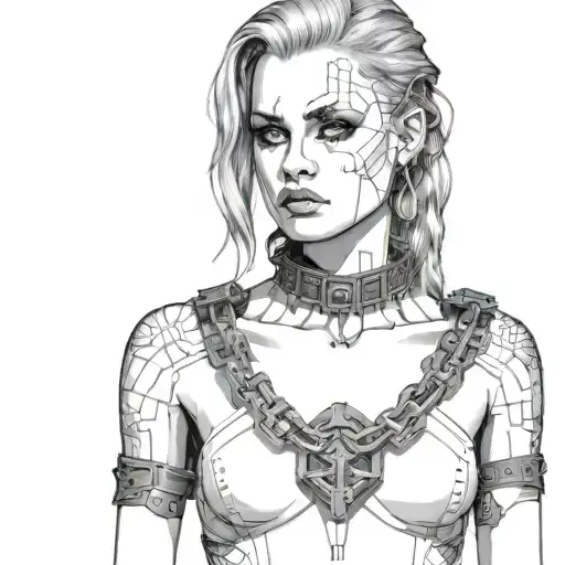 Femme Boy With Slave Collar And Chain Leash Warhammer 40K Night Lords