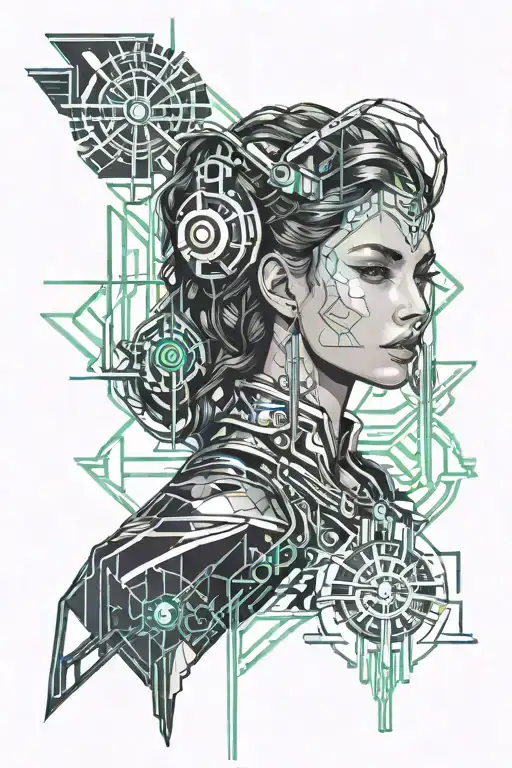 Portrait Of A Femida Goddess