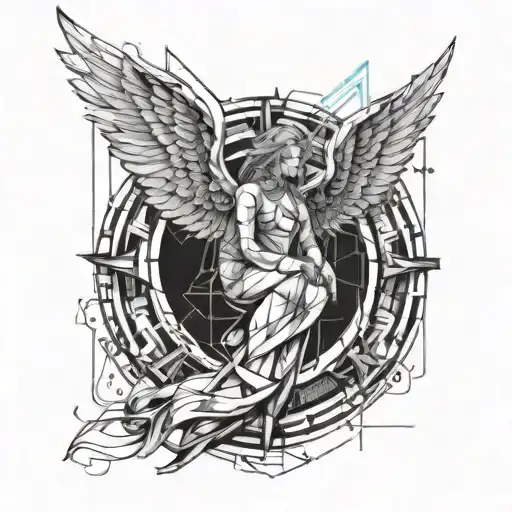 Angel Sketch Style Design