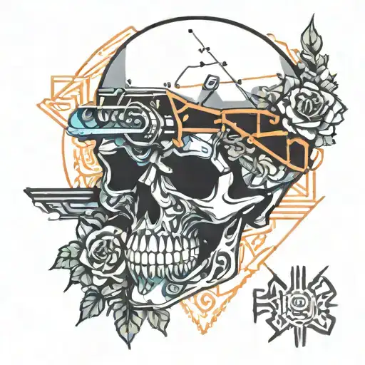 Skull Roses Guns N Roses