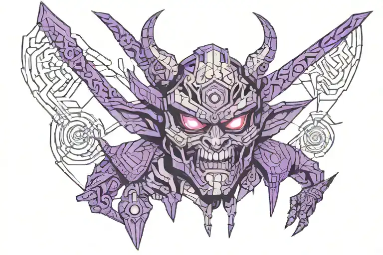 Goblin Samurai With Purple Skin