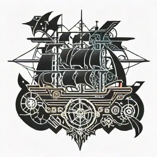 Futuristic Pirate Ship