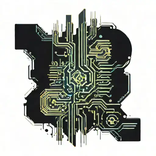 Incorporate Circuit Board Patterns Into A Cyberpunk Cityscape