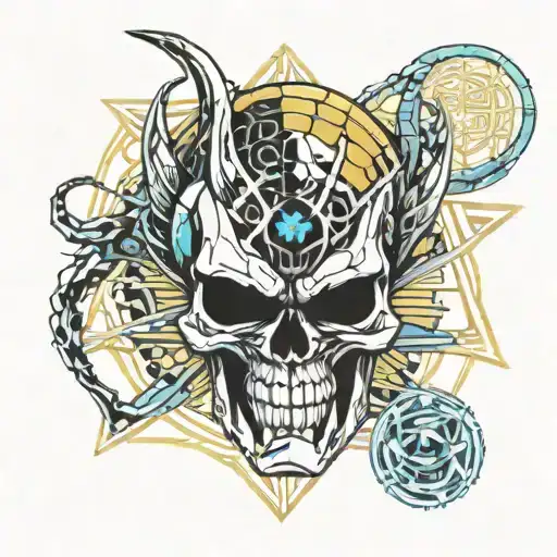 Dragon Ball Vegeta Dying With Skull