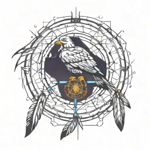 Eagle And Dream Catcher