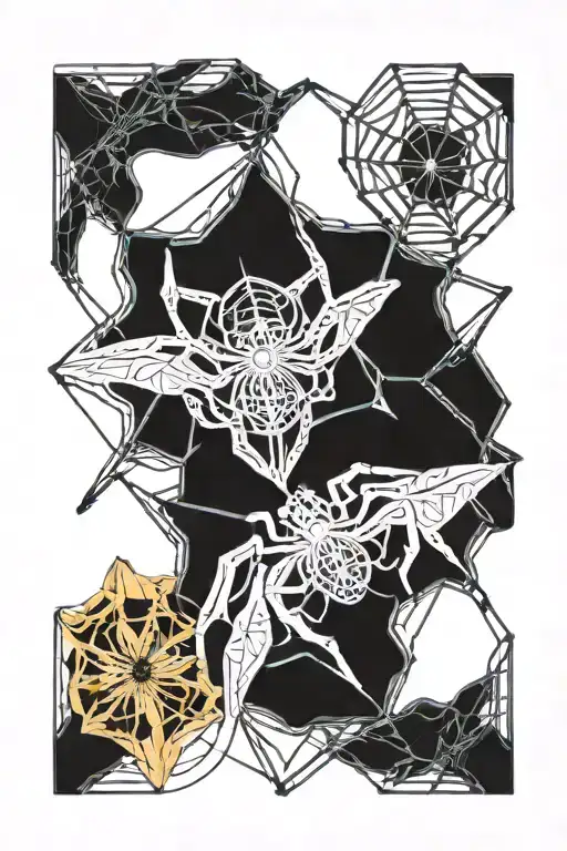 Spiders On Spider Lily