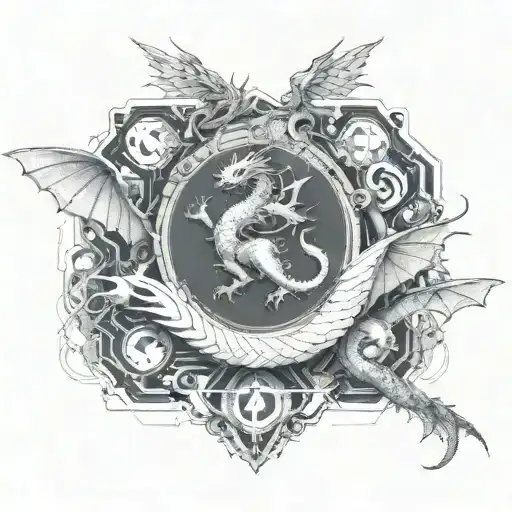 Dragon Hurled Down To Earth By The Archangel