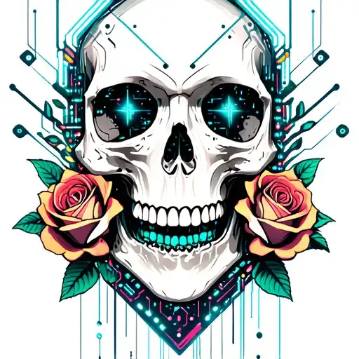 Skull And Roses