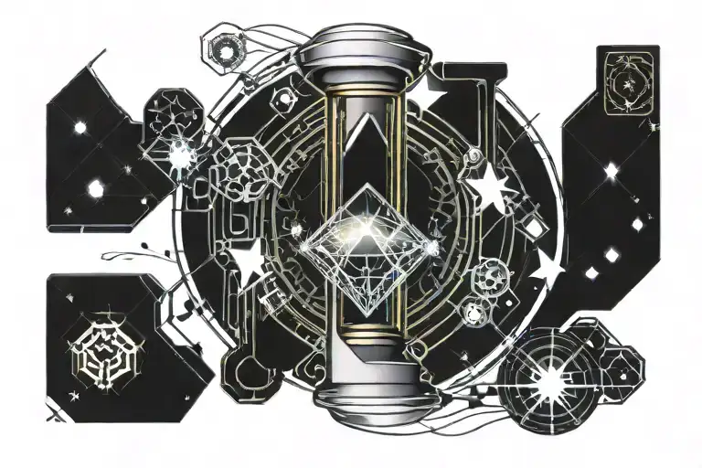 Hourglass Filled With Stars