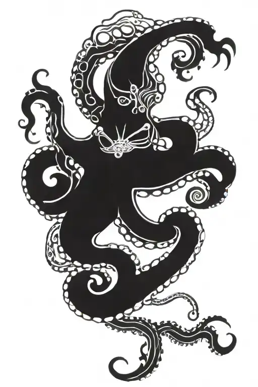 Octopus Horror Themed