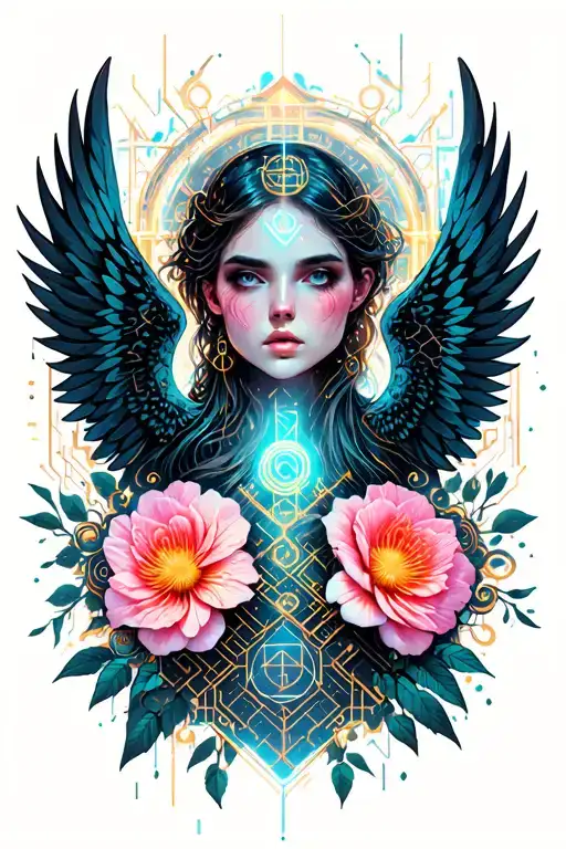 Love And Betrayal With Wings And Flowers