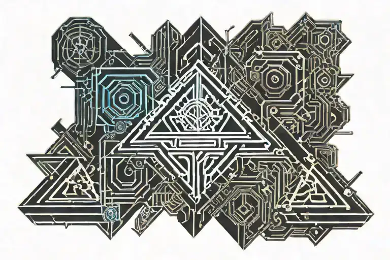 Cyber Sigilism Word 'Divine' Written