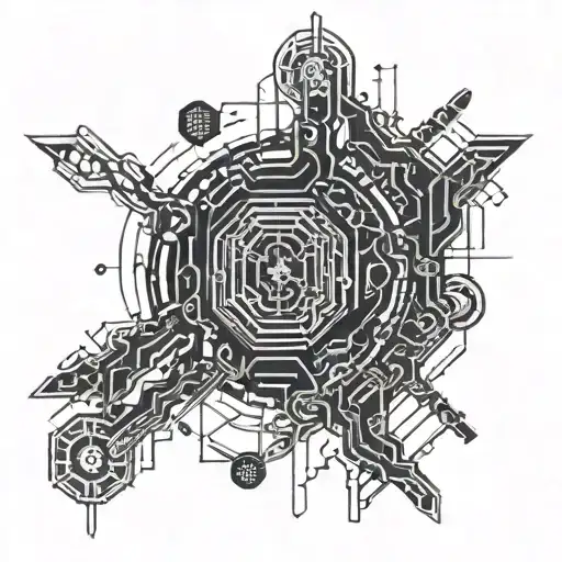 Chaotic Black Lines With An Abstract Biomechanical Feel