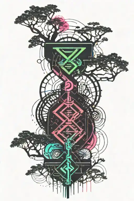 Dna Chain And Tree