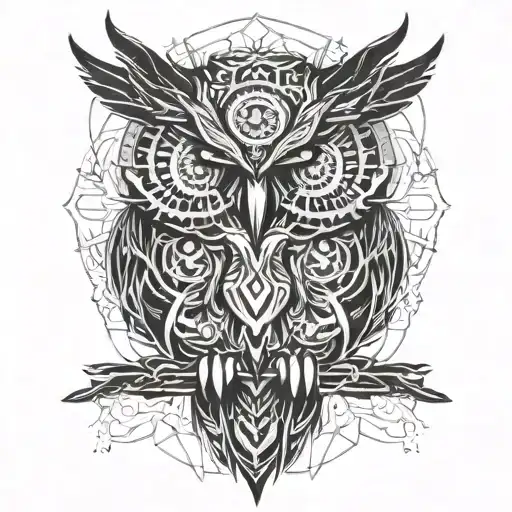 Owl Mandala Flower