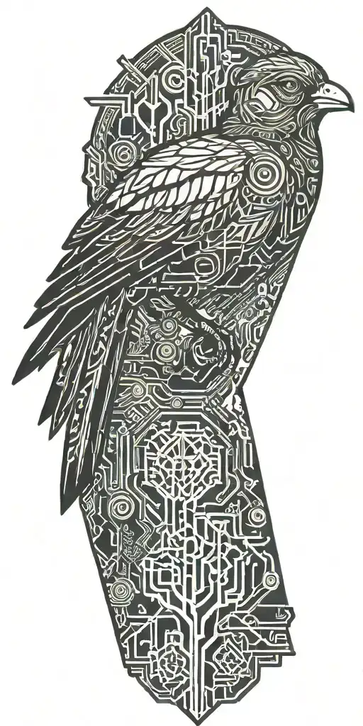 Blade Runner Bird With Full Tree Inside