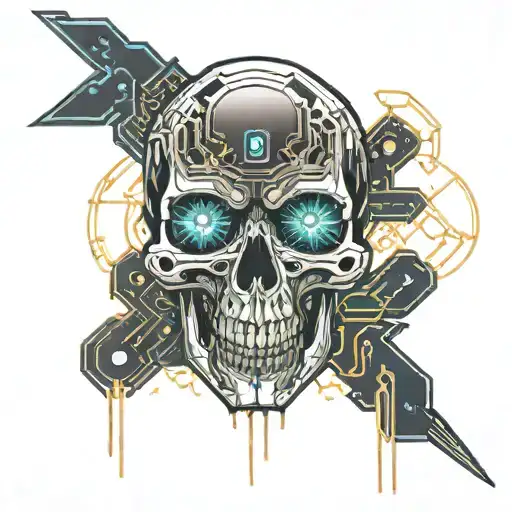 Cyberpunk Skull
