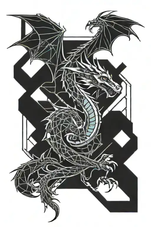 Dragon Geomtric Design