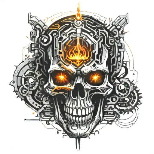 Skull On Fire