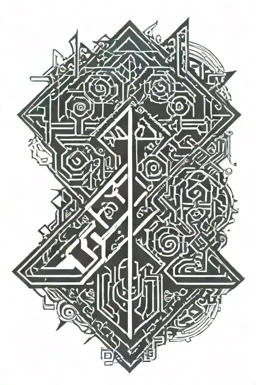 Viking Runes Thor Y Loki