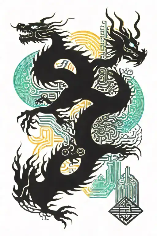 Dragon Asia City Skyline