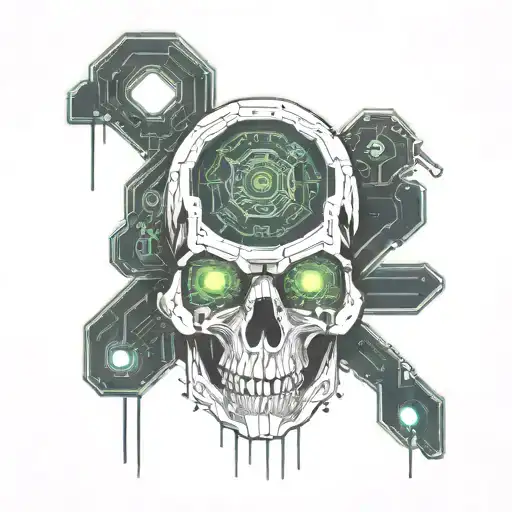 Cyberpunk Skull