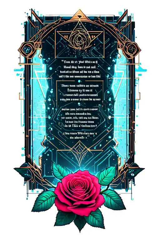 Banner With Scriptures And Roses