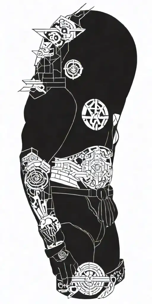 Incorporate A Silhouette Of A Jiu Jitsu Fighter Rolling