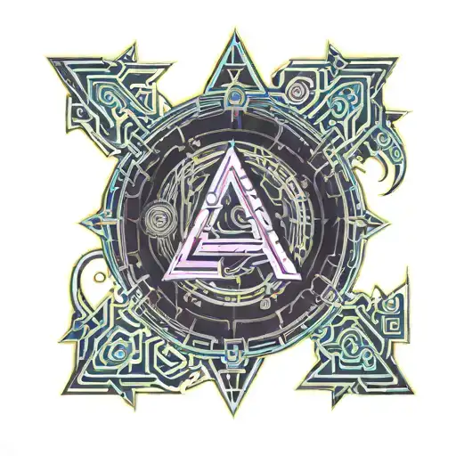 An A Letter Forming A Omniscence Symbol Incorporated