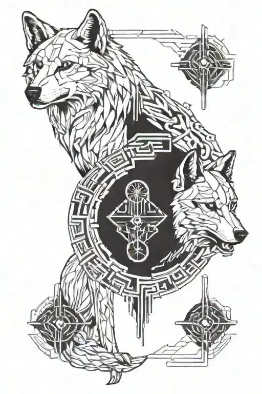 Two Wolves Darkness And Dispare Hope And Light