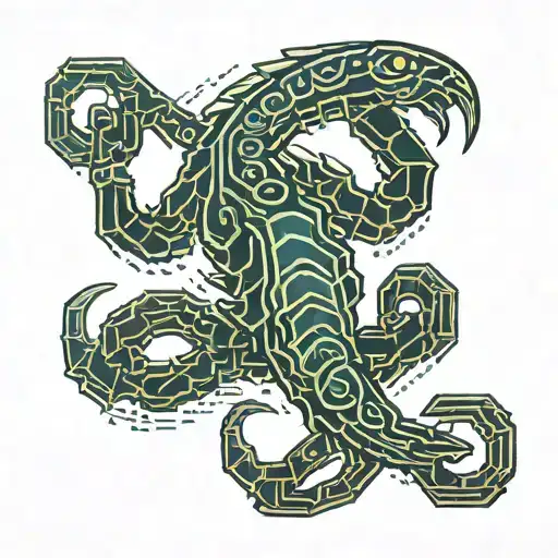 Scorpion With Tail Chainsaw Chain