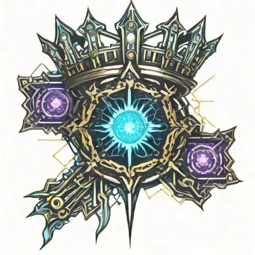 Crown Made With Swords And Jewels