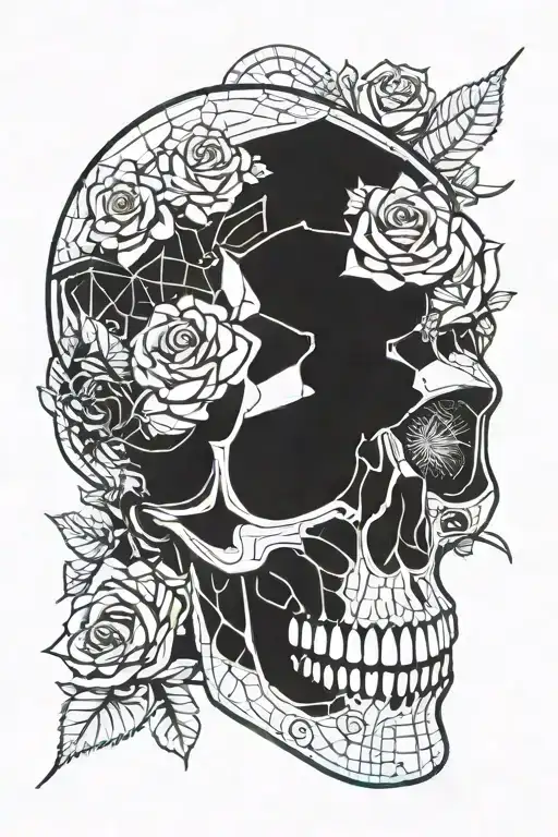 Skull And Roses