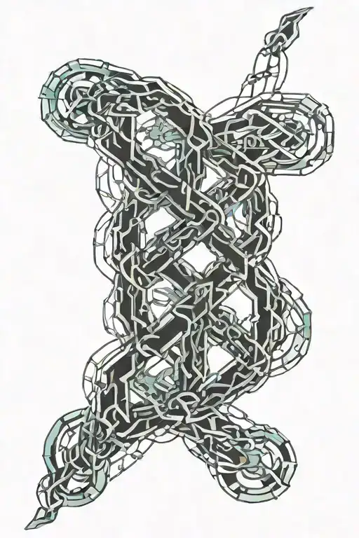 An Ice Chain Woven Into Dna