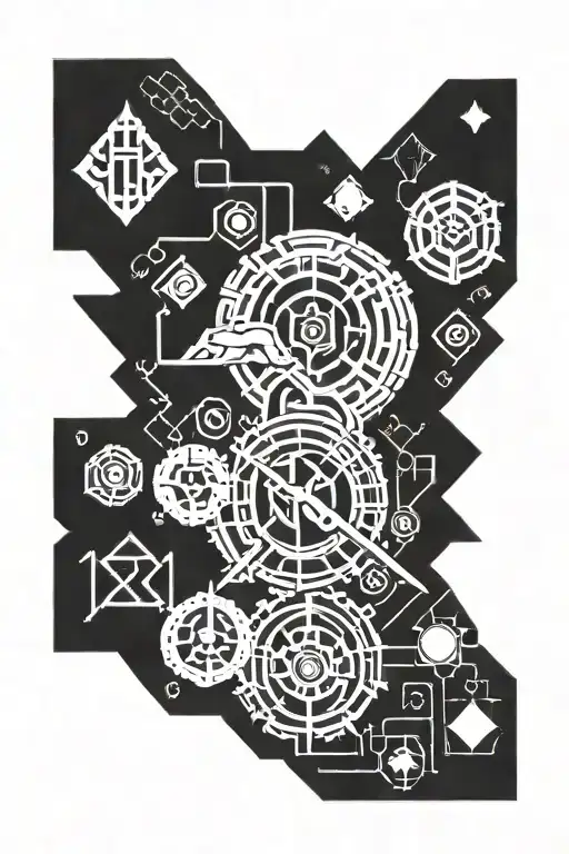 Warhammer 40K Glyphs And Runes With My Craft Is Death Written Forearm