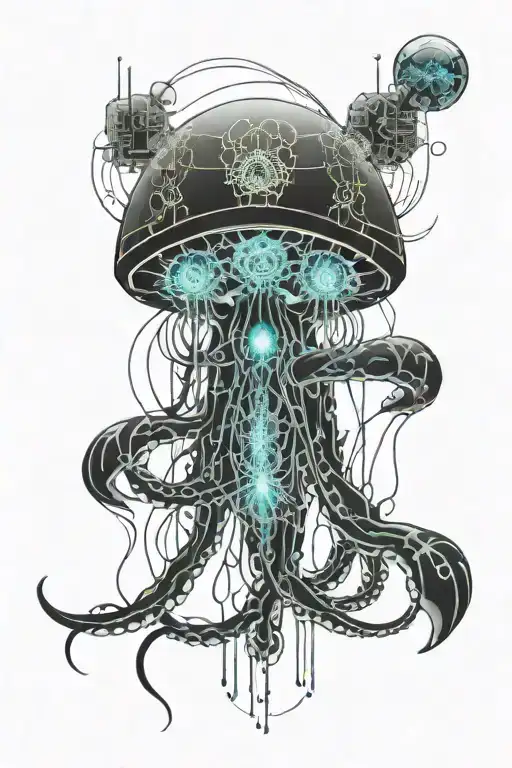 Crazy Jelly Fish Transforming Raw Material