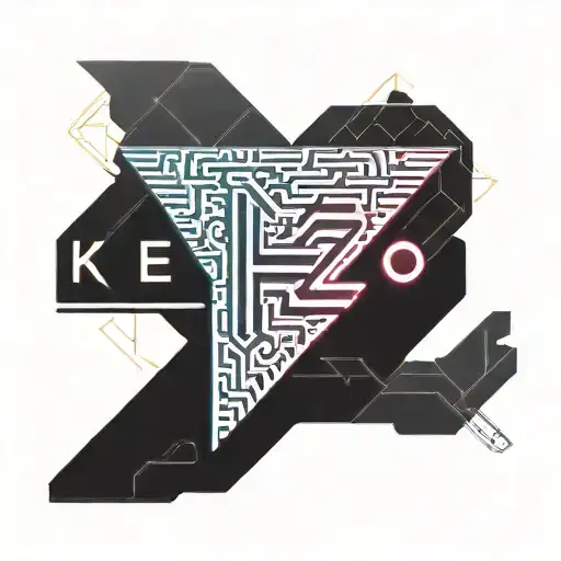 The Word Kenzo With Aksuki Clouds
