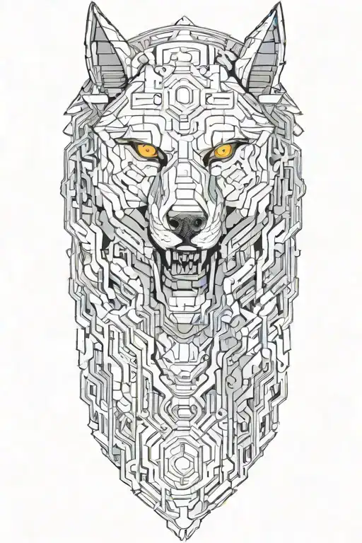 Robotic Werewolf Howling Moon